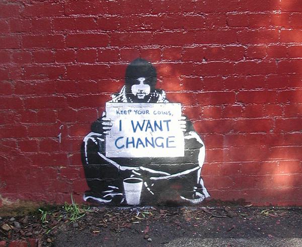 meek begging for change Street Artist Meek | Excellence in Stencil Graffiti