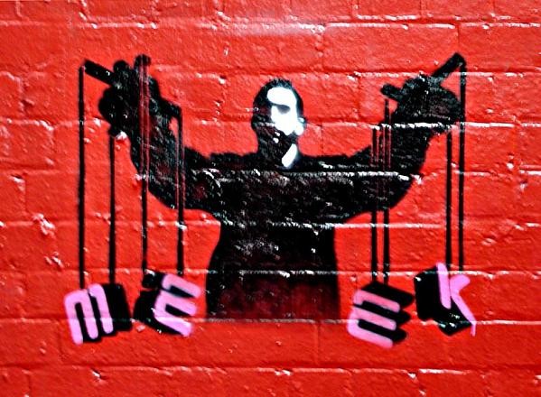 meek puppet Street Artist Meek | Excellence in Stencil Graffiti