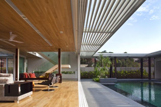 open concept house design six ramsgate 2 The $10 Million Aquarius Penthouse Feels Like a Nightclub