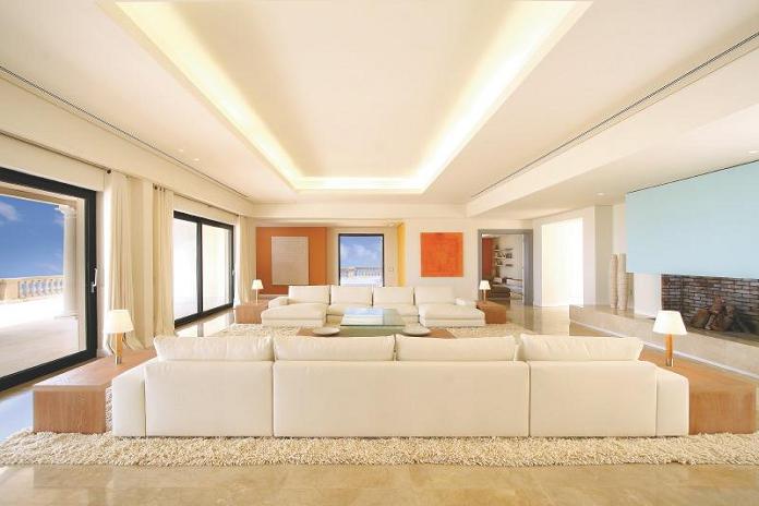 luxury property living room mallorca spain What Does A $72.7 Million Luxury Property Look Like?