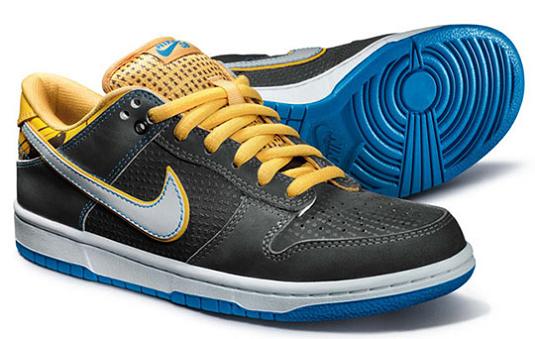 nike dunk low sb black blue yellow Nike Shoes Made of Junk, Become Art