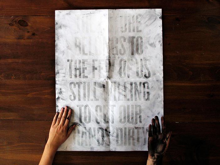 the future belongs to us roland tiangco Get Your Hands Dirty: Poster Requires Ink To Reveal Message