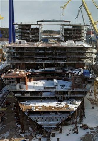 largest passenger ship ever under construction The Largest Cruise Ship in the World is Five Times the Size of the Titanic