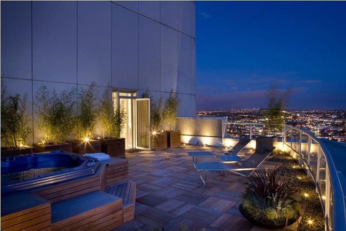 private terrace rooftop patio condo penthouse vancouver The $10 Million Aquarius Penthouse Feels Like a Nightclub