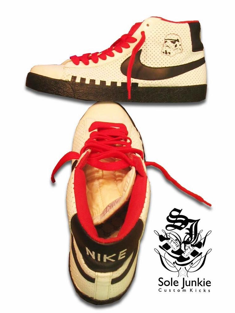 nike blazers stormtrooper by sole junkie Stormtrooper Inspired Art and Design