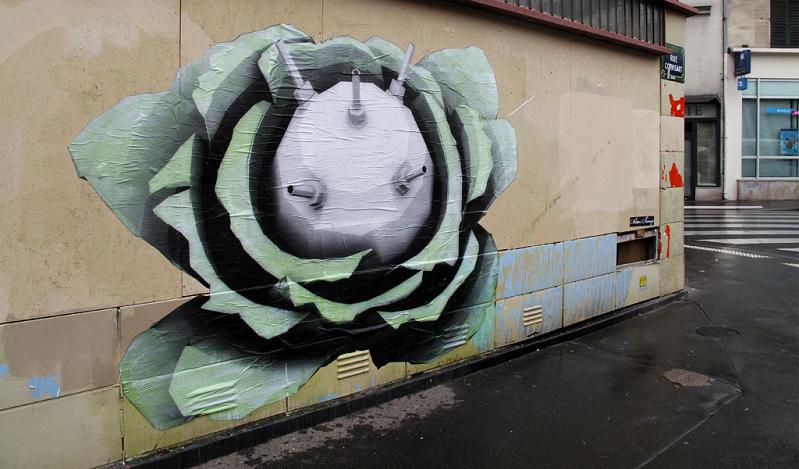 plant bomb nautres revenge ludo street art THE WAR IS ON: Natures Revenge by Ludo