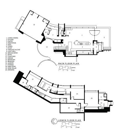 robert harvey oshatz wilkinson residence floor plan Canopy Living: The Ultimate Tree House