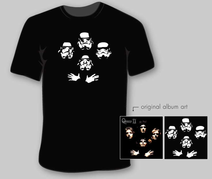 stormtrooper queen album cover shirt Stormtrooper Inspired Art and Design