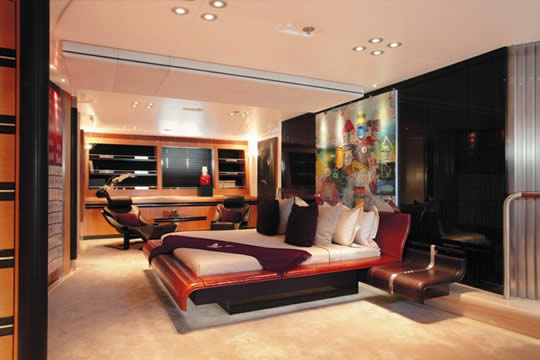 luxury yacht bedroom Maltese Falcon: Third Largest Sailing Yacht in the World