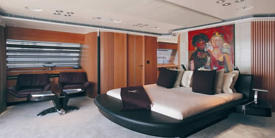 maltese falcon bedroom Maltese Falcon: Third Largest Sailing Yacht in the World