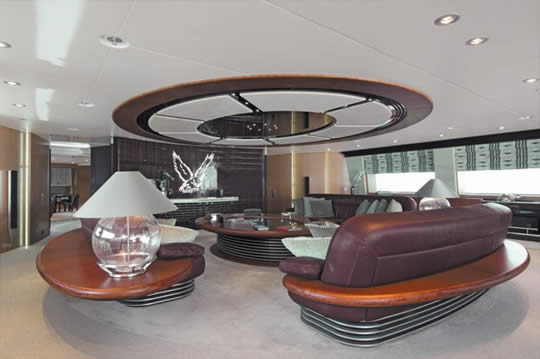 maltese falcon living room Maltese Falcon: Third Largest Sailing Yacht in the World
