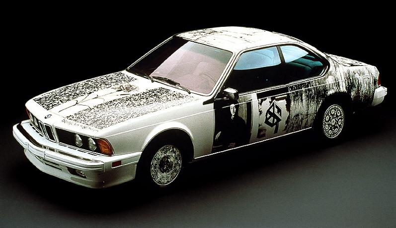 bmw art car robert rauschenberg 1986 The Evolution of the BMW Art Car