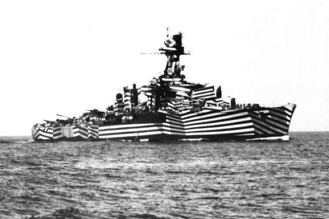 dazzle painting ship Man Builds 30 ft Model Replica of a Battleship