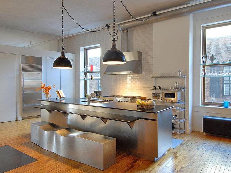 open concept kitchen luxury condo living space Ridiculous Open Concept Luxury Loft in SoHo