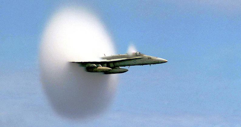 amazing sonic boom crazy fighter jet