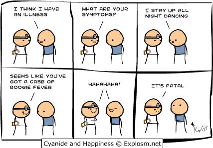 boogie fever fatal cyanide and happiness Boogie Fever [Comic Strip]