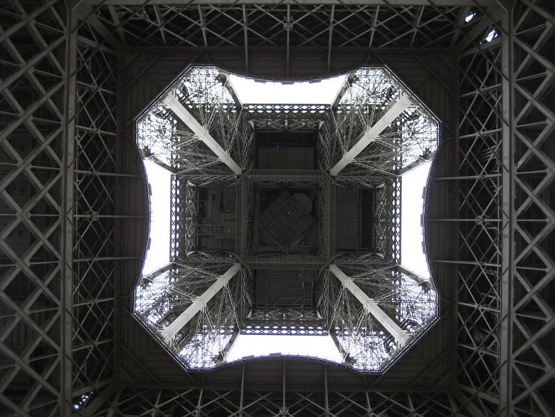 bottom of the eiffel tower looking up Picture of the Day   March 20, 2010