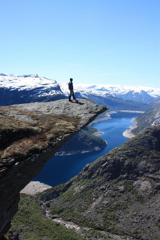 craziest overhang ever trolltunga The Stunning Cliffs of Norway