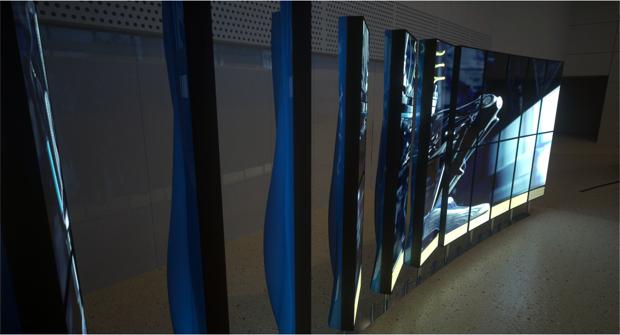 tronic permanent art installation for hp Living Lobby Art: The HP Manilfold by Tronic