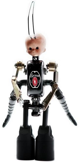 creepy doll by andrea petrachi Incredible Robot Sculptures Made from Old Electronic Parts