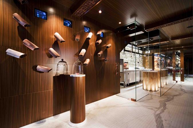 louis vuitton installation with cameras staring at bag The Coolest Butcher Shop in Australia