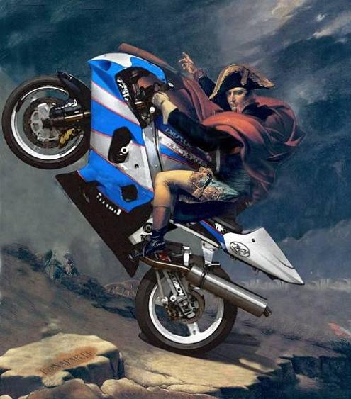 napoleon on a motorcycle Picture of the Day   April 3, 2010