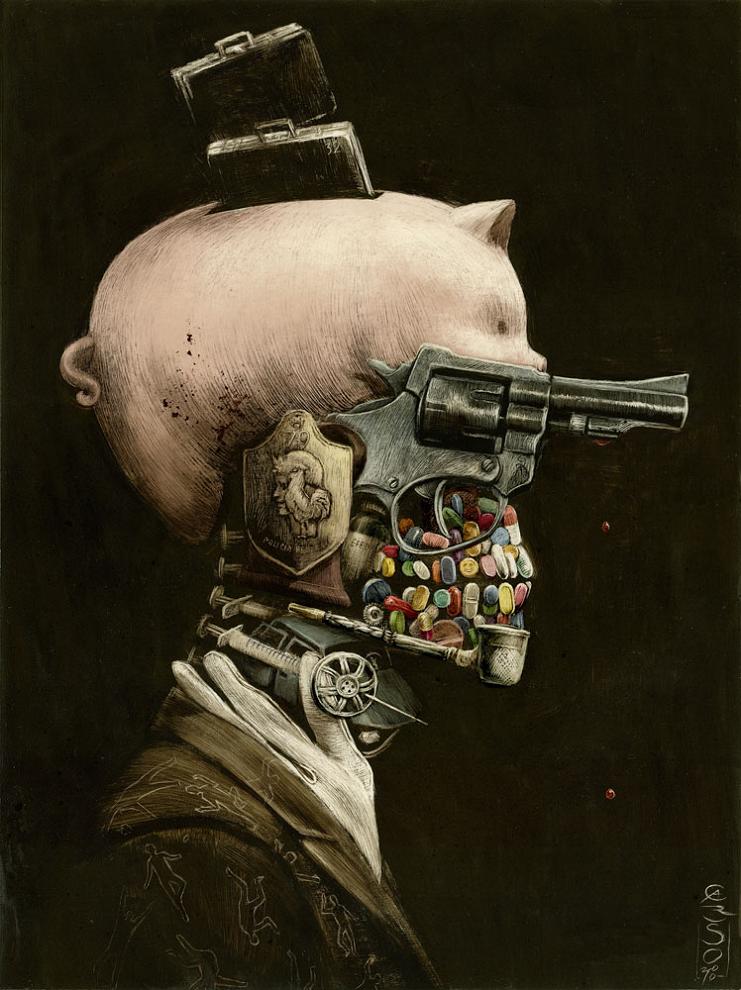 a portrait of crime by santiago caruso Picture of the Day   A Portrait of Crime