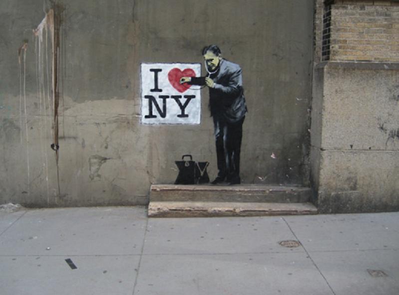 banksy i heart new york nyc Picture of the Day   Pulse Check