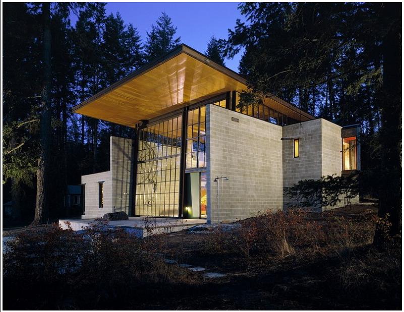chicken point cabin olson kundig architects Industrial Chic   Modern Cabin with Giant Window for a Wall