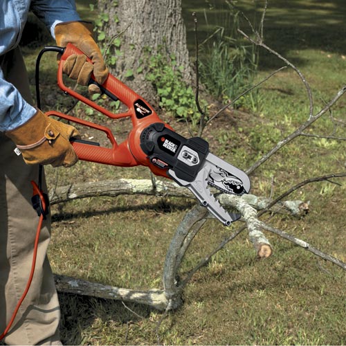 electric prunters Behold! The Alligator Lopper aka Chainsaw Scissors