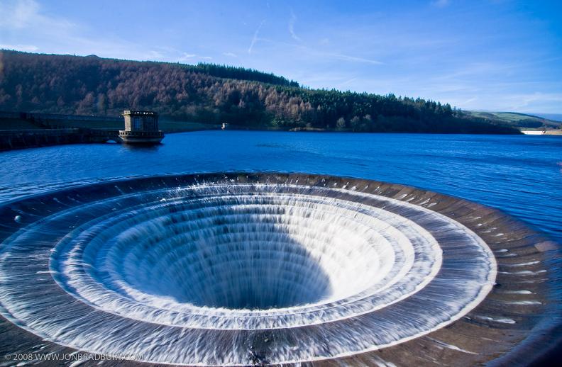 giant dam spillway ladybower resevoir Bell Mouth Spillways: How Giant Holes in the Water are Possible