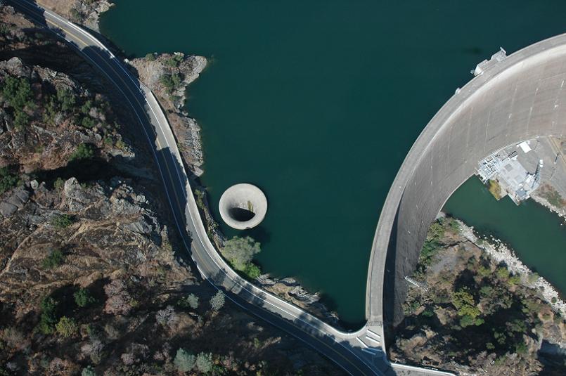 giant plughole monticello dam Bell Mouth Spillways: How Giant Holes in the Water are Possible