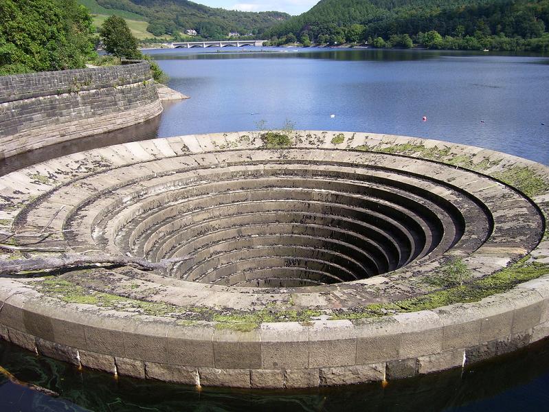 ladybower plughole Bell Mouth Spillways: How Giant Holes in the Water are Possible