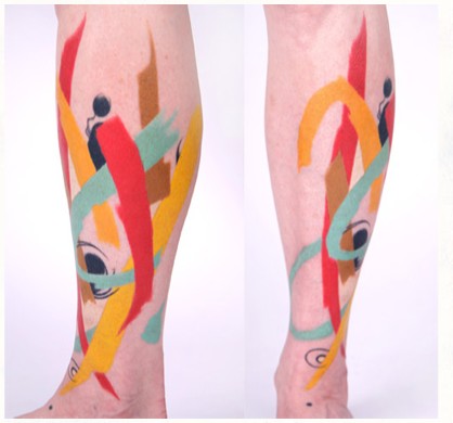 tattoo that looks like brush strokes Abstract Ink: Tattoos With A Twist