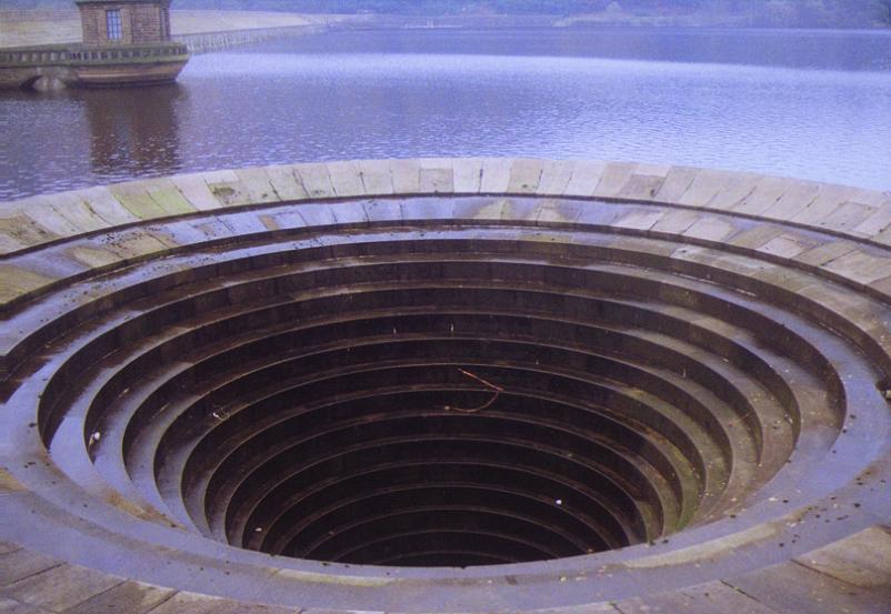 water outlet ladybower resevoir Bell Mouth Spillways: How Giant Holes in the Water are Possible