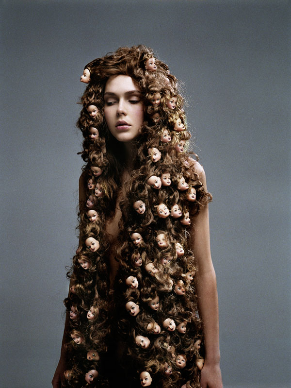 womans hair covered in doll heads phillip toledano hope and fear Hope and Fear by Phillip Toledano