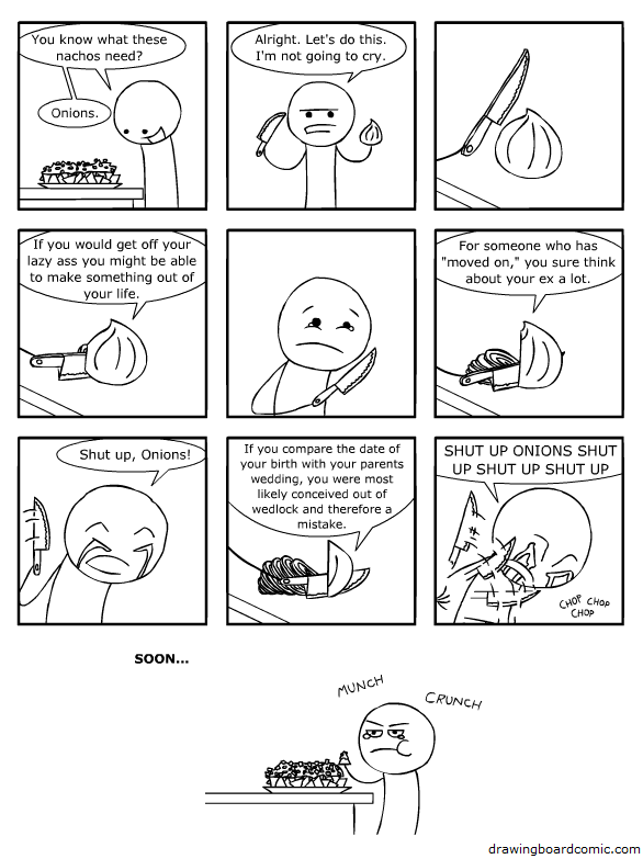 comic onions mkaing you cry with insults Onions [Comic Strip]