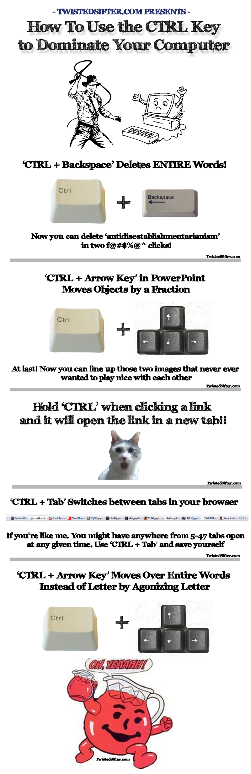 ctrl key shortcuts infographic HOW TO Use the CTRL Key to Dominate Your Computer