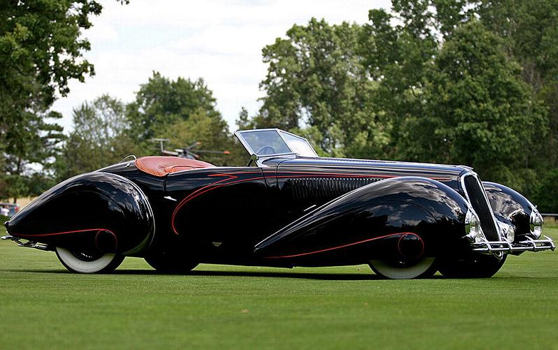 1938 delahaye 135 ms torpedo roadster 1938 Incredible Gallery of Art Deco Vehicles