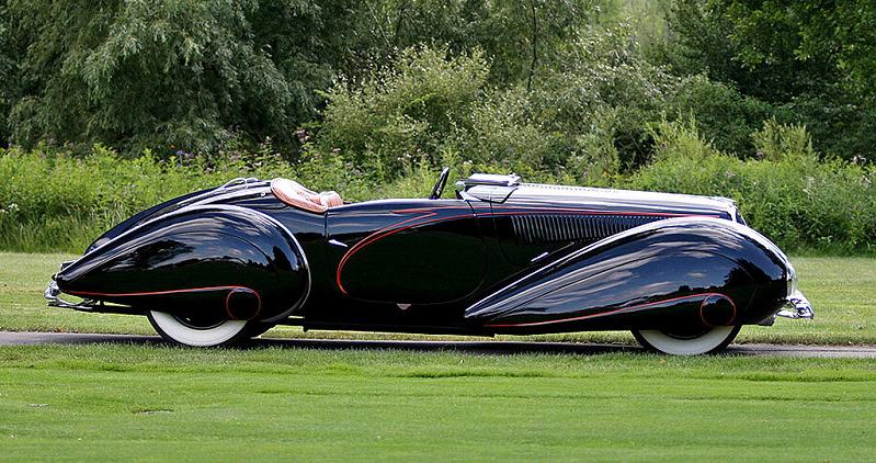 delahaye 135 ms torpedo roadster 1938 Incredible Gallery of Art Deco Vehicles