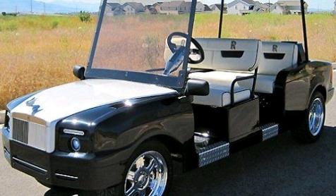 luxury golf cart rolls royce phantom Top 10 Customized Luxury Golf Carts