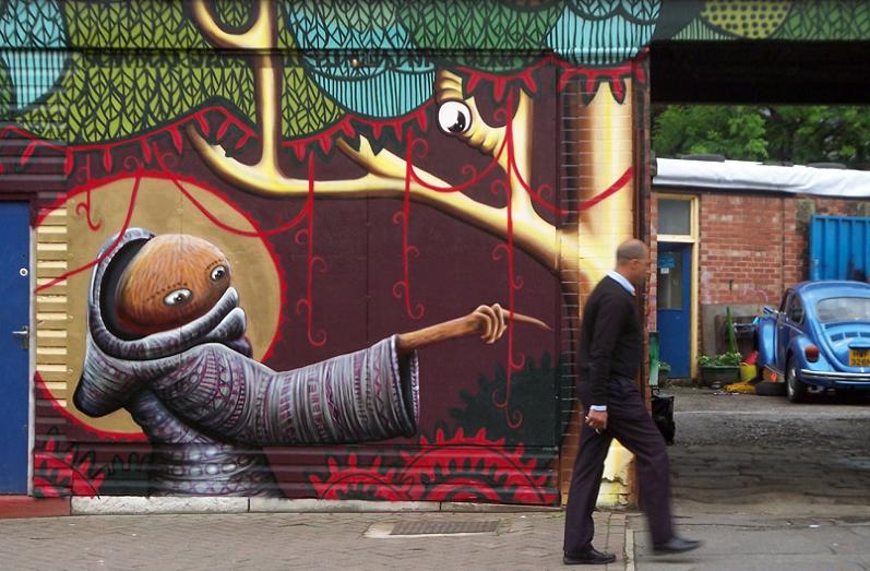 phlegm artwork Unbelievable Street Art Murals by El Mac