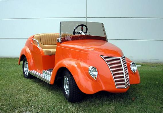 roadster customized golf cart orange Top 10 Customized Luxury Golf Carts