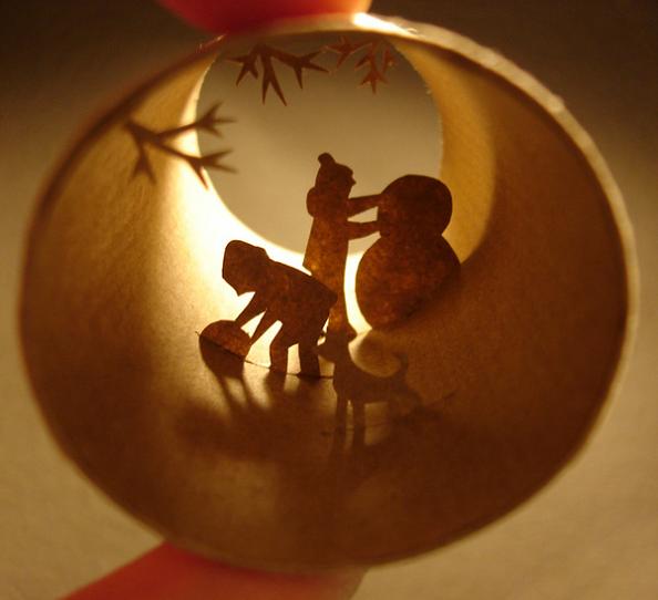 24 mini scenes inside a cylinder Beautiful Miniature Paper Art Scenes [30 pics]