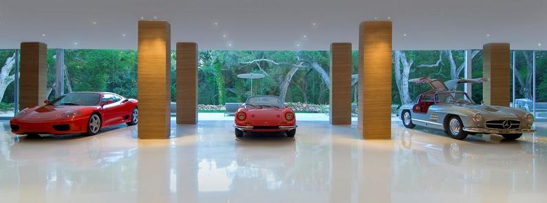 art gallery showroom for cars private Mr. Hermanns Opus: The Glass Pavilion in Montecito, California