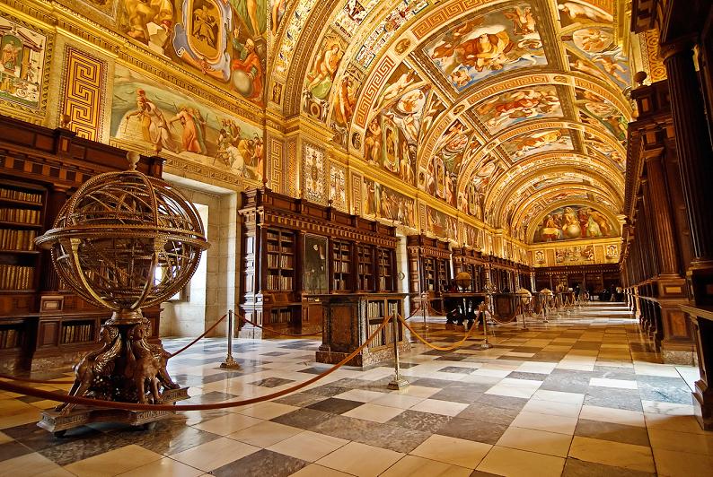 el escorial library madrid spain 15 Incredible Libraries Around the World