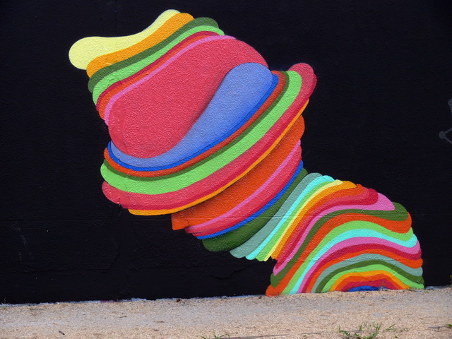 elya street art multi colored man in hat graffiti Picture of the Day   August 12, 2010