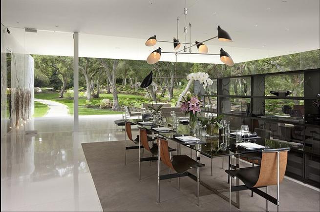 glass pavilion living room Mr. Hermanns Opus: The Glass Pavilion in Montecito, California