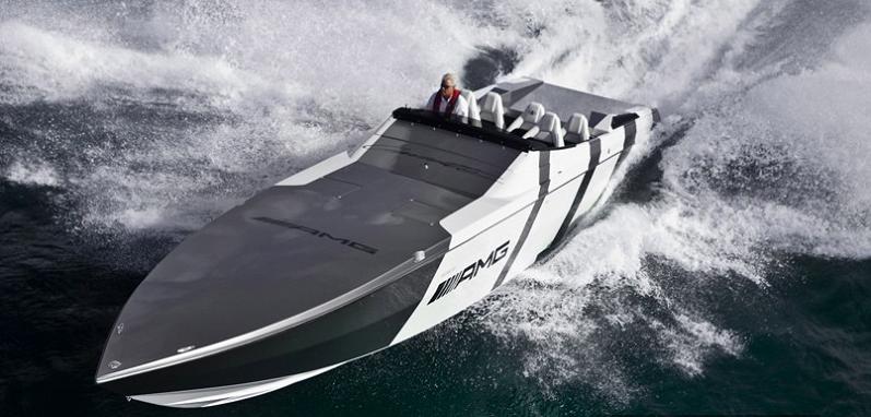 go fast boat mercedes benz sls amg $1.2 Million 1,350 HP Mercedes Benz SLS AMG Cigarette Boat
