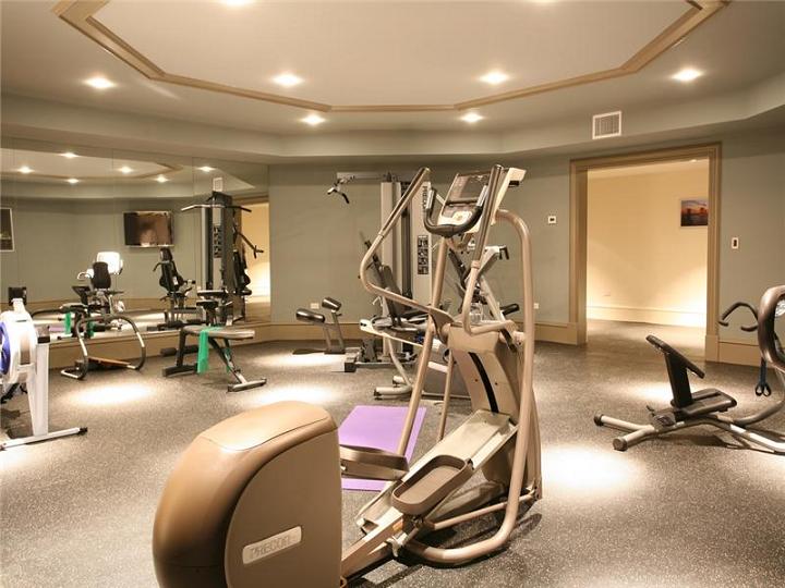 home exercise room The $60 Million Mansion on the Ocean: Castillo Caribe, Cayman Islands